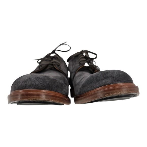 Vince Mens 10.5 Boerum Suede Graphite Grey Almond Toe Tie Dress Shoes main image 6